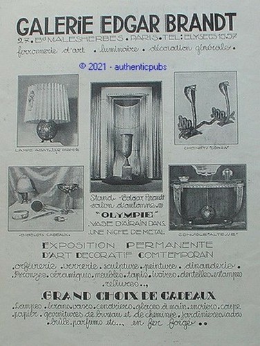 Publicite edgar brandt - publicite,